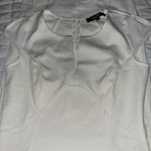 Lulus white cap sleeve bodycon dress